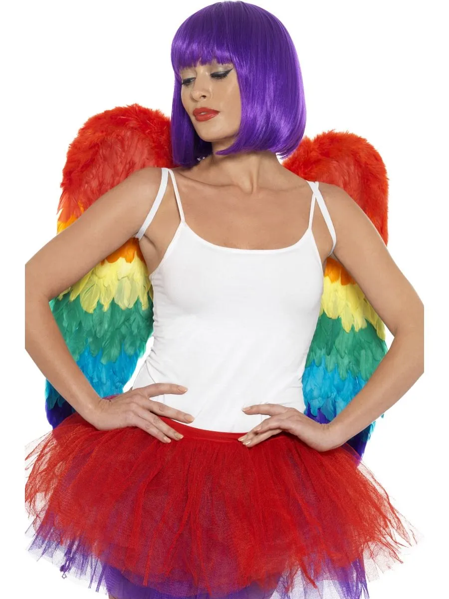 Rainbow Feathered Wings