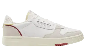 REEBOK MEN'S COURT CHALK/RED SNEAKER SHOES