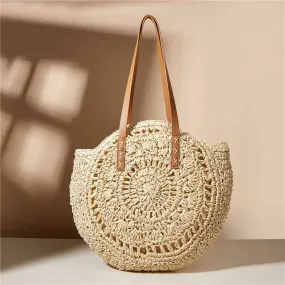 Riviera Retro Straw Shoulder Bags