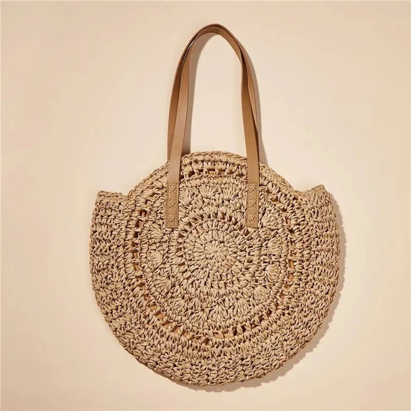 Riviera Retro Straw Shoulder Bags