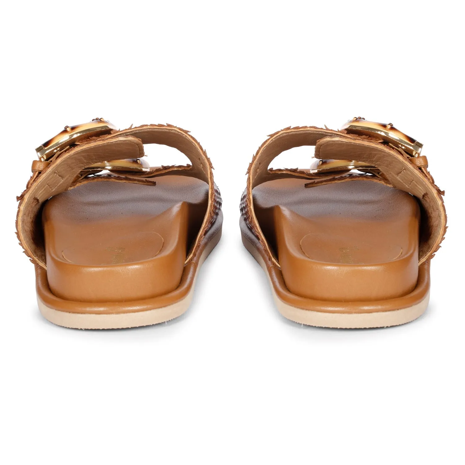 Saint G - Venice Flat Sandals Footwear - Cuoio