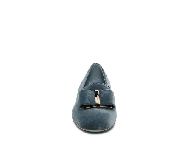 SALVATORE FERRAGAMO Sarno Women's 725068 Steel Blue Flats Size 6.5 D MSRP $695