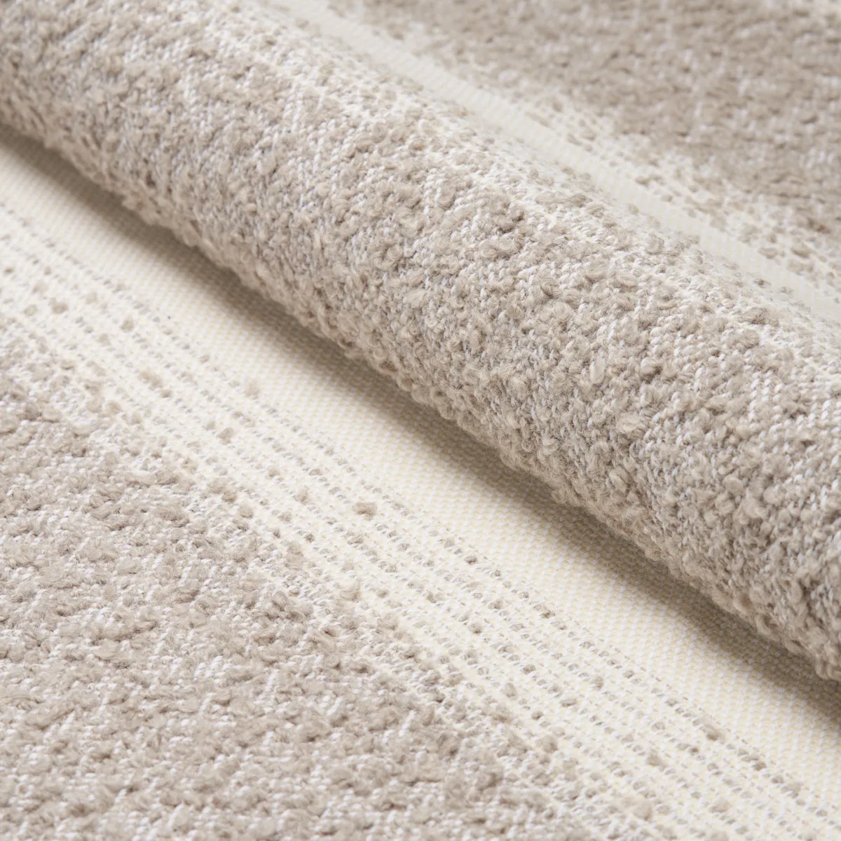 Schumacher Jessen Alpaca Stripe Fog Fabric