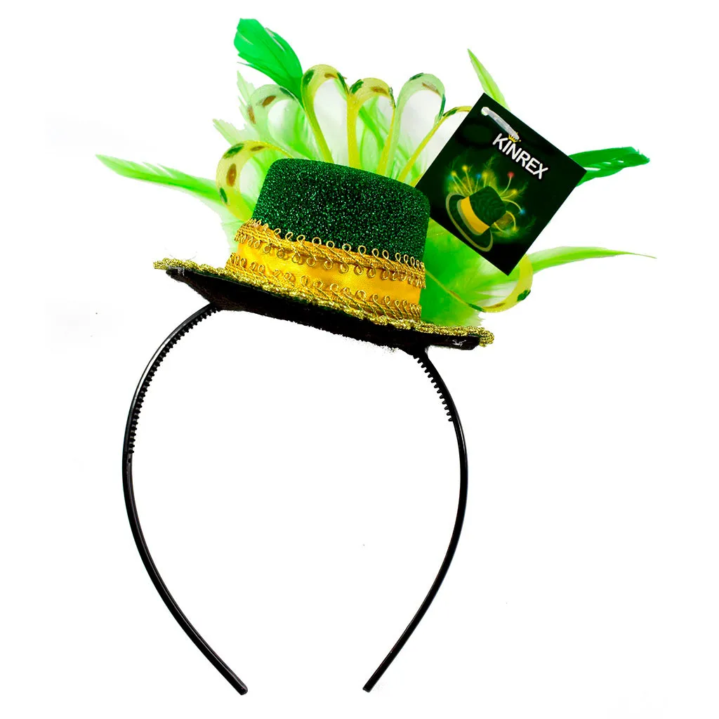 ST. Patricks Day Feathered Headband