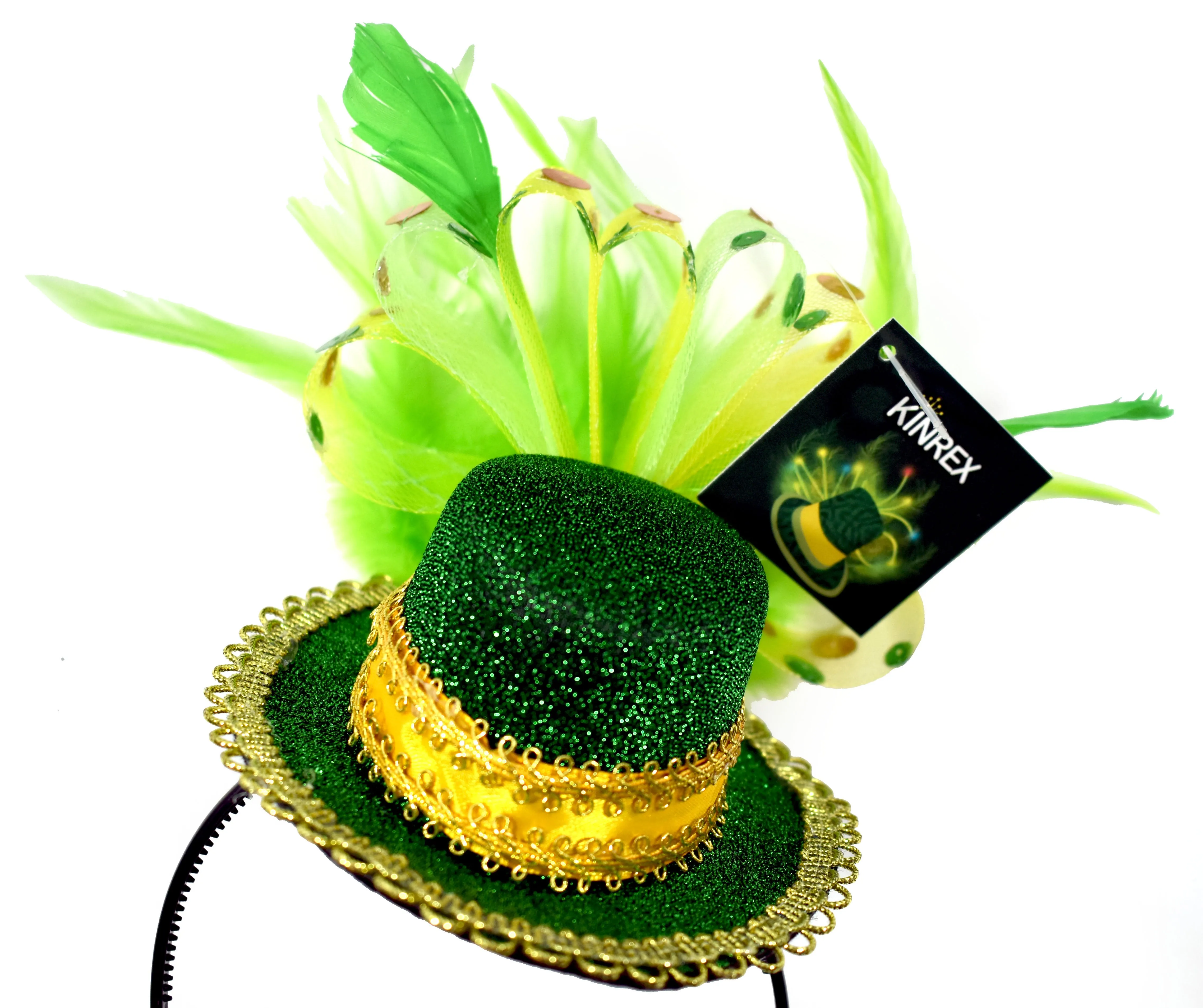 ST. Patricks Day Feathered Headband