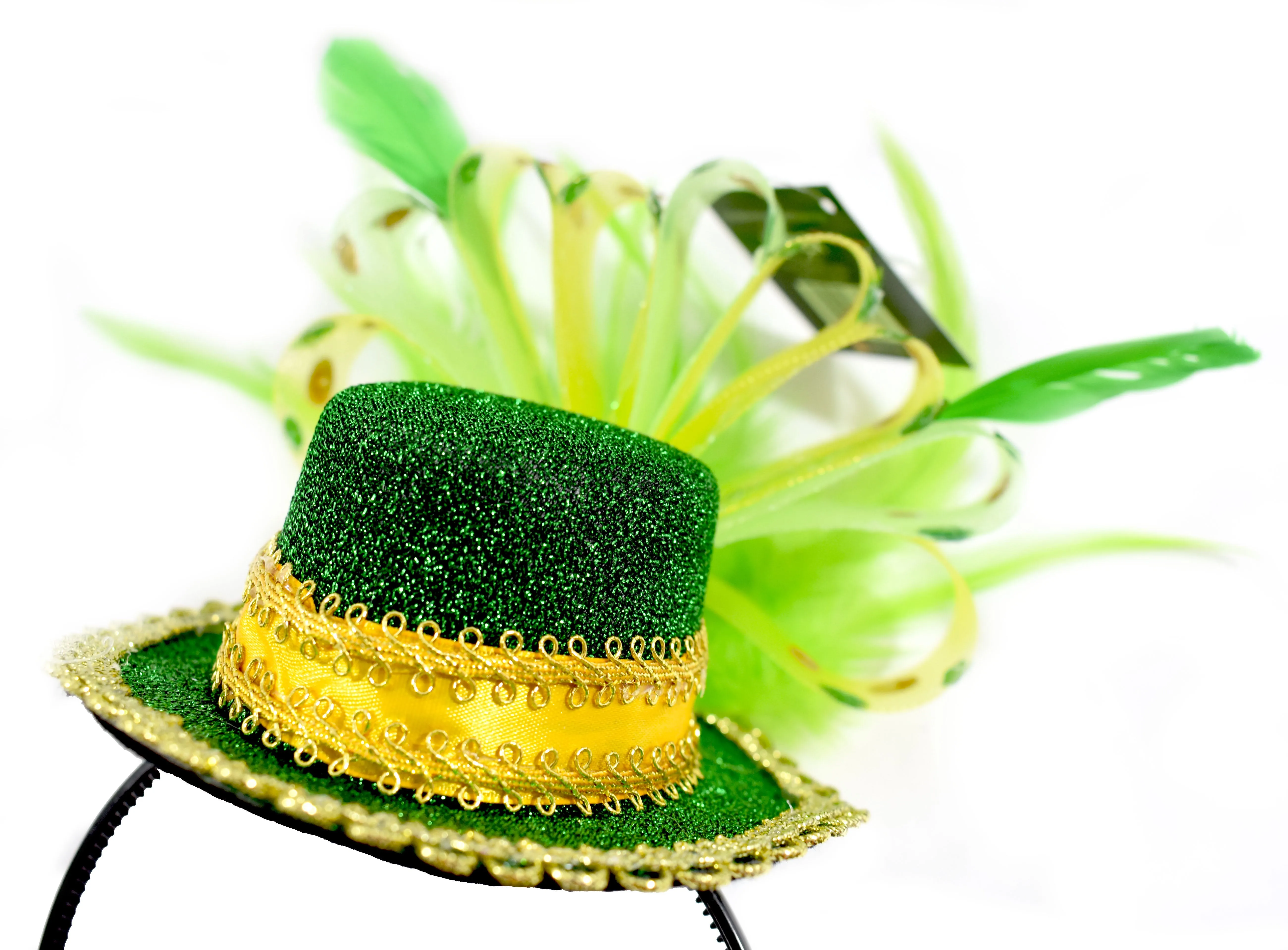 ST. Patricks Day Feathered Headband