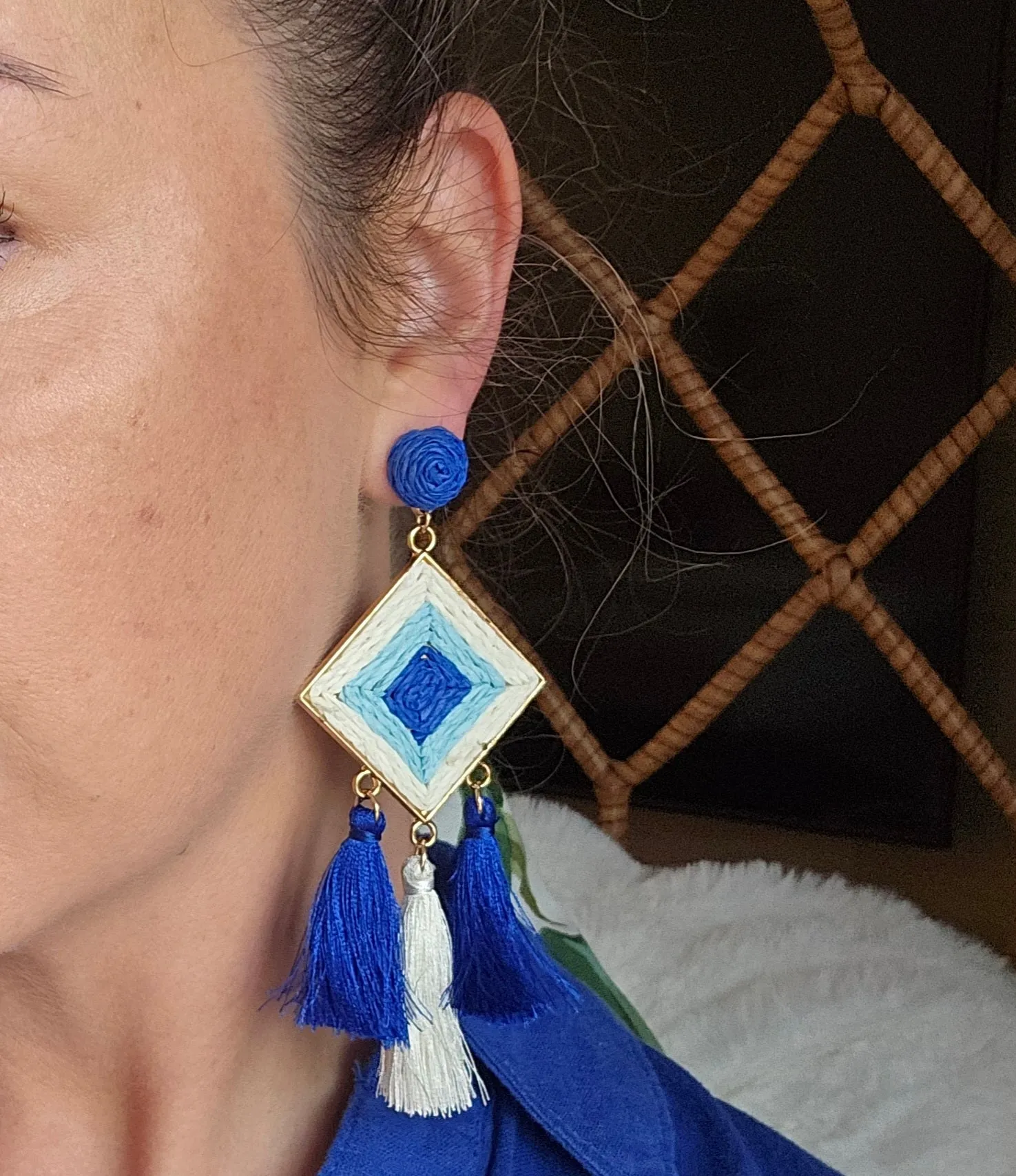The Blue Mirage Earrings