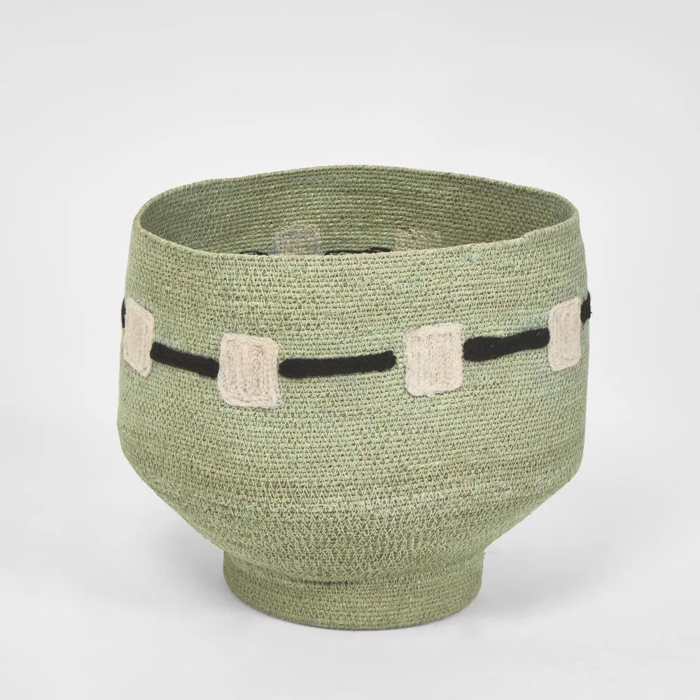 Thora Woven Basket Blue