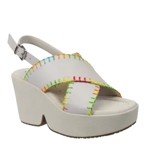 TOFINO in WHITE Heeled Sandals
