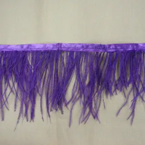 Vivid Purple Ostrich Feather Trim 2 PLY
